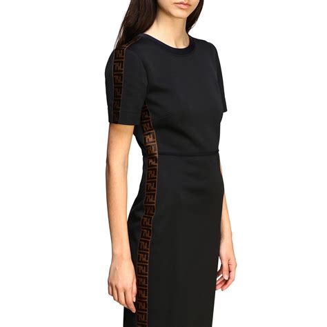 fendi allover logo net sheath dress|fendi clothing line.